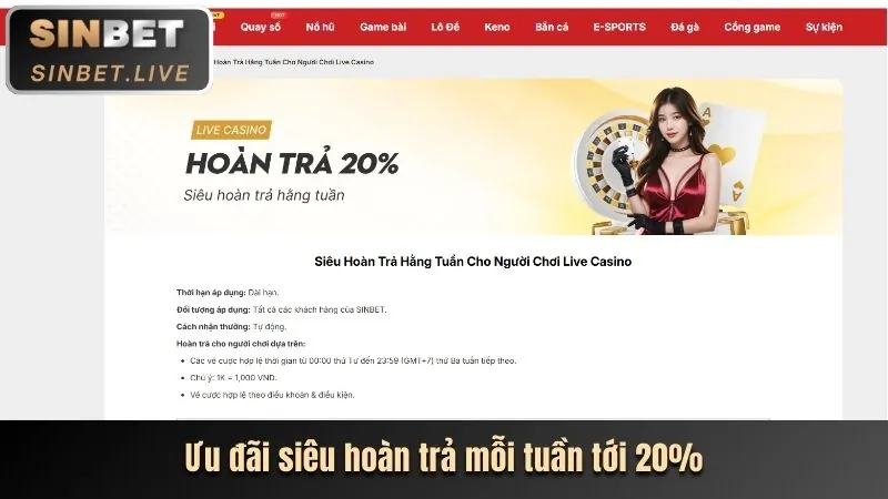 Hoàn trả thể thao và casino 97win97